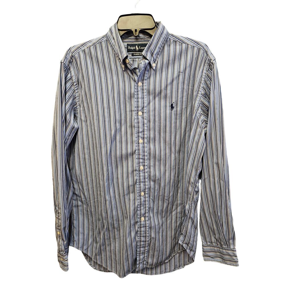 Ralph Lauren classic fit Men's button down shirt Size Medium long sleeve